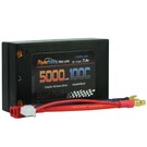 Power Hobby PHB2S5000100CSH  2S 7.4V 5000MAH 100C Shorty Lipo Battery, w/ 4mm Bullet Connectors
