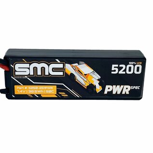 SMC SMC5250-2S1PWRT  7.4V-5200mAh-50C spec pack T-Style