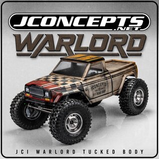 J Concepts JCO0457  JCI Warlord Pre-Trimmed 1/10 Tucked Rock Crawler Body (Clear) (12.3")