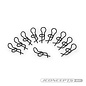 J Concepts JCO5177  JConcepts Locking Body Clips (10)