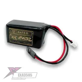 EXALT EXA3505 2S Lipo Hump Receiver Battery 7.4V/2400mAh  w/Futaba Connector Kyosho/Tekno