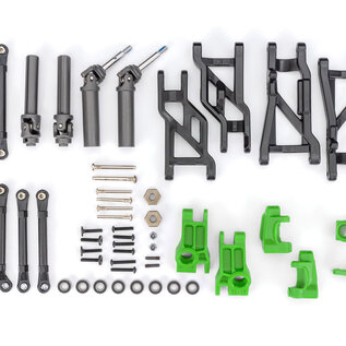 Traxxas TRA9181-Green  Green Extreme HD Driveline and Suspension Upgrade Kit for Slash