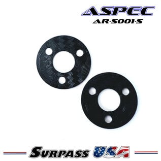 ASPEC Racing AR-S001-S ASPEC Spur Gear Spacer Set 0.5mm & 1mm (3 & 4 Hole Pattern) 4pcs