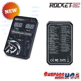 Surpass Hobby USA SP-600001-15 Rocket-RC 1/10 130Amp ESC with XT60 Plug includes Program Card