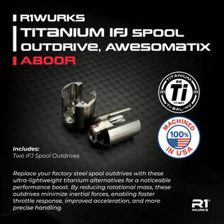 R1wurks R1-900248  Titanium IFJ Spool Outdrive - Awesomatix A800