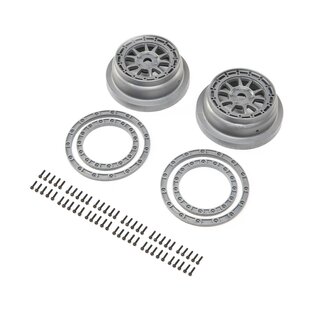 TLR / Team Losi LOS43029  Beadlock Wheel and Ring Set (2): SBR 2.0