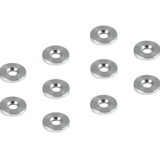 Xray XRA303118-C  3x9x1.0mm Black Alum Shims - Deeper Countersunk (10)