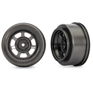 Traxxas TRA10472X  Dirt Oval Gray Rear Wheels (2) for Slash Modified