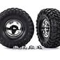 Traxxas TRA8159X  2.2" Slotted Chrome Wheels & Canyon Trail Tires (2)