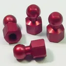CRC CLN1407 Red Anodized Hex Ball Set (4)