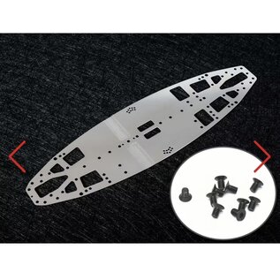WeiRC WEI-SCSET-A800R  WeiRC  1.2mm Steel Chassis w/ Screws Set for Awesomatix A800RR (140g)