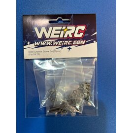 WeiRC WEI-SCS-X426  WeiRC Steel Screw Set for Xray X4 2026 1.2mm Steel Chassis Kit