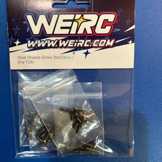 WeiRC WEI-SCS- TC8  WeiRC Steel Screw Set for Associated TC8 (50)