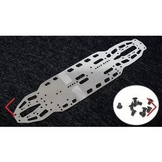 WeiRC WEI-SCSET-X425  WeiRC 1.2mm Steel Chassis w/ Screws Set for Xray X4 2025 (162g)