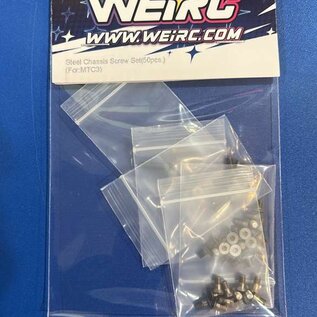 WeiRC WEI-SCSET-MTC3  WeiRC  1.2mm Steel Chassis w/ Screws Set for Mugen Seiki MTC3