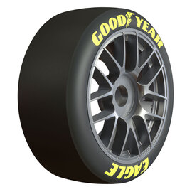 Proline Racing PRO1023311  1/7 Goodyear NASCAR Cup F/R Belted MTD 17mm Gunmetal: Infraction 6S