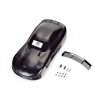 Proline Racing PRO368414  Pre-Cut 2002 Dodge Viper GTS Black for Losi NASCAR