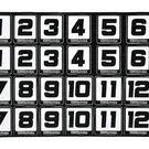 Bittydesign BDYRNDS-2415  Bittydesign Race Number Decal Sheet (34x24cm)