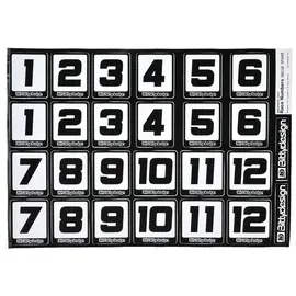 Bittydesign BDYRNDS-2415  Bittydesign Race Number Decal Sheet (34x24cm)