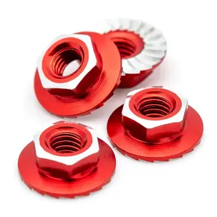 1UP Racing 1UP870501  7075 Lockdown M4 Wheel Nuts Red