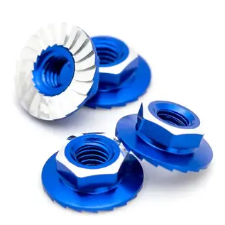 1UP Racing 1UP870101  7075 Lockdown M4 Wheel Nuts Dark Blue