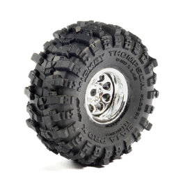 Proline Racing PRO1025110  1/30 Baja Pro X Front/Rear Mounted Chrome Beast Tires (4): Axial SCX30