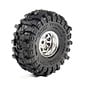 Proline Racing PRO1025110  1/30 Baja Pro X Front/Rear Mounted Chrome Beast Tires (4): Axial SCX30
