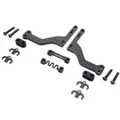 INOV8 IN810321  INOV8 Carbon Horizontal Rear Body Mount Sets for XRAY X4 '26  1.5mm Longer Offset