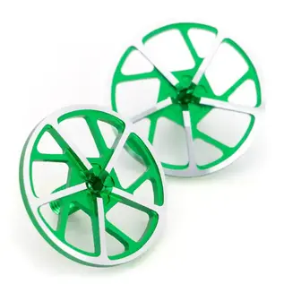 1UP Racing 1UP80108  7075 Tenfold On-Road Wing Screws Green