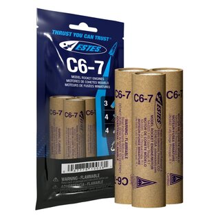 Estes EST10038  C6-7 Model Rocket Engines (3pk)