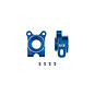 Team Associated ASC92562  B7 FT Alum Rear Hub Set (Blue) (2) (-4mm)
