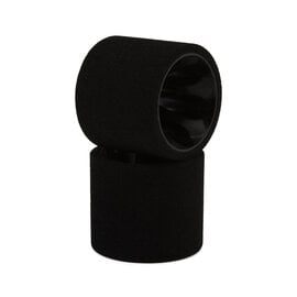 JACO JAC2812-B  Mint Jaco 1/12 Foam Rear Tires Mounted On "Prism" Black Wheels (2)