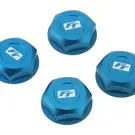 Team Associated ASC81672 Factory Team Aluminum 17mm Capped Wheel Hex Nuts (Blue) (4)