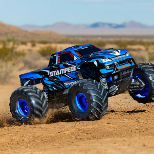 Traxxas TRA36254-8 BLUEX  Blue Stampede 1/10 Scale Monster Truck w/ Battery & USB-C