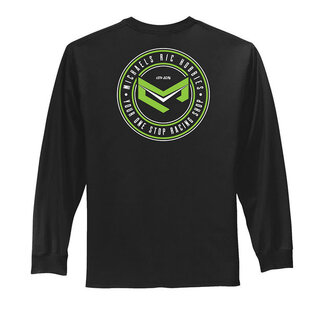 MRC Hobbies Products Michael's RC Hobbies Logo "M" T-Shirt Long Sleeve (Black) XLarge