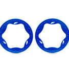 Traxxas TRA10976-BLUE  3.5" Blue Funco Front Beadlock Rings (2)