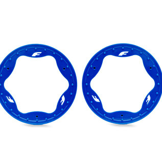 Traxxas TRA10976-BLUE  3.5" Blue Funco Front Beadlock Rings (2)