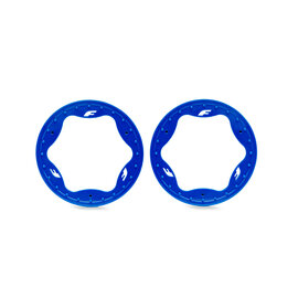 Traxxas TRA10977-BLUE  3.9" Blue Funco Rear Beadlock Rings (2)