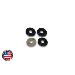 Synergy Racing SRP-1001  6mm Carbon Fiber Body Washers with Adhesive