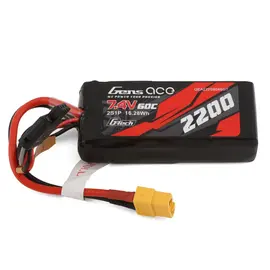 Gens Ace GEA22002S60X6  2s LiPo Battery 60C (7.4V/2200mAh)