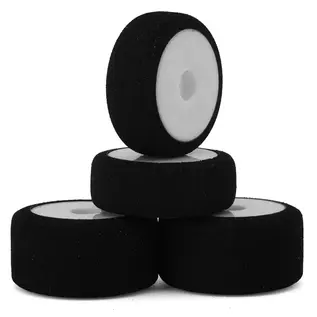 HackFab HFB06300W  HackFab Losi Micro-B Foam Tires (4) (White)