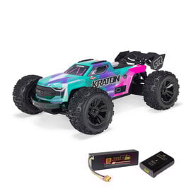 Arrma ARA2508ST2  Teal / Pink 1/16 MINI KRATON 3S BLX 4X4 Truck RTR  Pre-order NOW