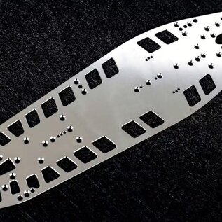 WeiRC WEI-SC-FXR V2 WeiRC 1.2mm Steel Chassis for Awesomatix A800 FXR V2 (135g)