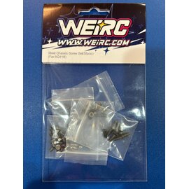 WeiRC WEI-SCS-Mi9/FT9  WeiRC Steel Screw Set for Mi9 or FT9 1.2mm Steel Chassis Kit