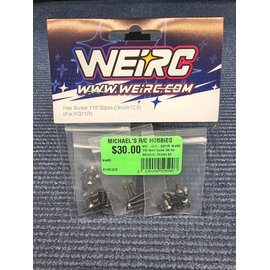 WeiRC XQ11R  WeiRC 110 Steel Screw Set for Alumium  Chassis Kit XQ11R