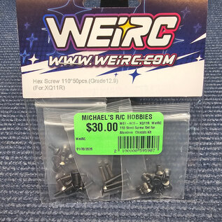WeiRC WEI-ACS- XQ11R  WeiRC 110 Steel Screw Set for Alumium  Chassis Kit XQ11R