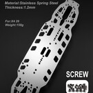 WeiRC WEI-SCSET-X426  WeiRC 1.2mm Steel Chassis w/ Screws Set for Xray X4 2026 (158g)