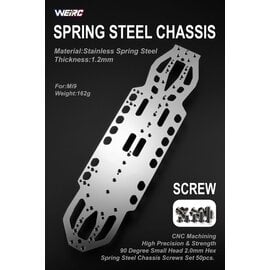 WeiRC WEI-SCSET-Mi9  WeiRC  1.2mm Steel Chassis w/ Screws Set for  Schumacher Mi9