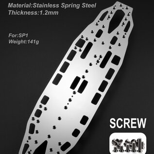 WeiRC WEI-SCSET-SP1  WeiRC 1.2mm Steel Chassis w/ Screws Set for RC Maker SP1