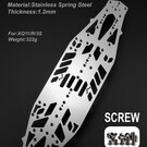 WeiRC WEI-SCSET-XQ11R  WeiRC 1.2mm Steel Chassis w/ Screws Set for XQ11R